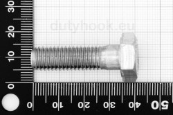 M10X35 Hexagon Cap Screw Partially Threaded DIN 931, stainless steel AISI 316