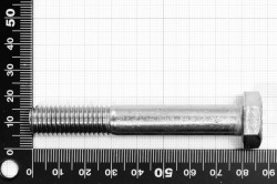 M12x80 Hexagon Cap Screw Partially Threaded DIN 931, stainless steel AISI 316