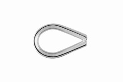 2 Wire Thimble Open Ended Lightweight, stainless steel AISI 316