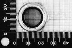 M16 Nylon Insert Lock Nut DIN 985, stainless steel AISI 316