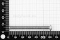 M5x60 Pan Head Screw, fully threaded, ISO 7380, stainless steel AISI 316