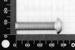 M8x35 Pan Head Screw, fully threaded, ISO 7380, stainless steel AISI 316