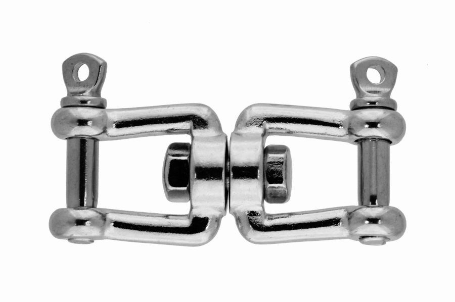 6x54 Jaw and jaw swivel, stainless steel AISI 316