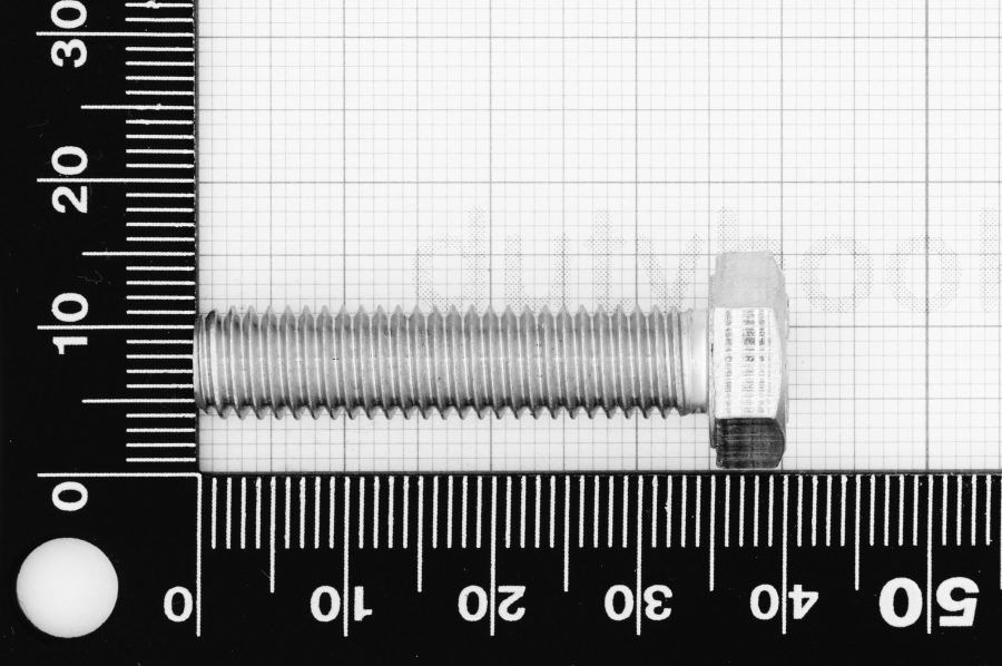 M8x35 Hexagon Cap Screw Fully Threaded DIN 933, stainless steel AISI 304