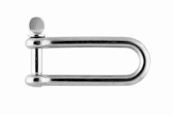4x40 Long D-shackle, stainless steel AISI 316