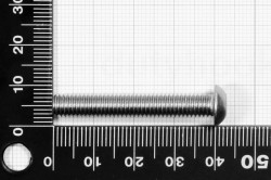 M6x40 Pan Head Screw, fully threaded, ISO 7380, stainless steel AISI 304