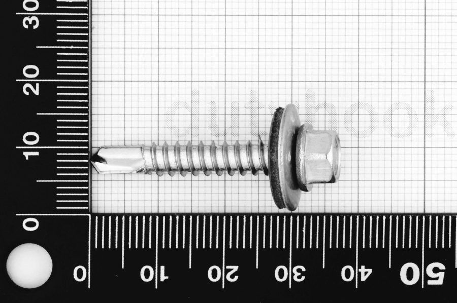 5.5x32 Roof Screw DIN 7504K with EPDM Boned Washer, self drilling, stainless steel AISI 304