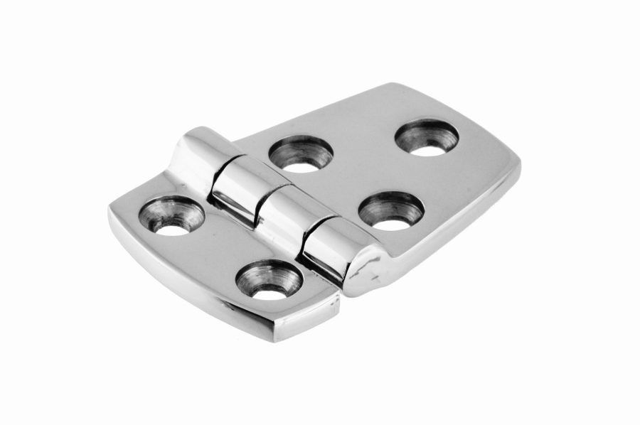 40x37/20 Hinge, polished, stainless steel AISI 316