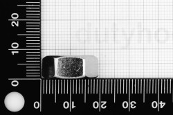 Left Threaded M10 Hexagon Nut DIN 934, stainless steel AISI 316
