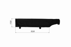 80x400 Long Bag, black polyester