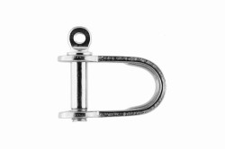 5x30 Flat Shackle, short, stainless steel AISI 316