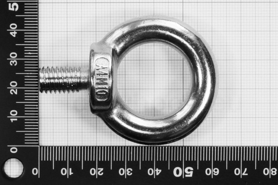 M10 Lifting Eye Bolt DIN 580, stainless steel AISI 316 marine grade