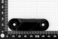 2-5 Kiilstopper Clamcleat CL213, lahtine, horisontaalne parempoolne, must nailon