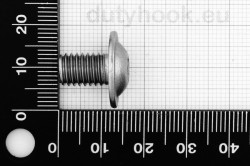 M8x12 Pan Head Screw with Flange, fully threaded, ISO 7380, stainless steel...