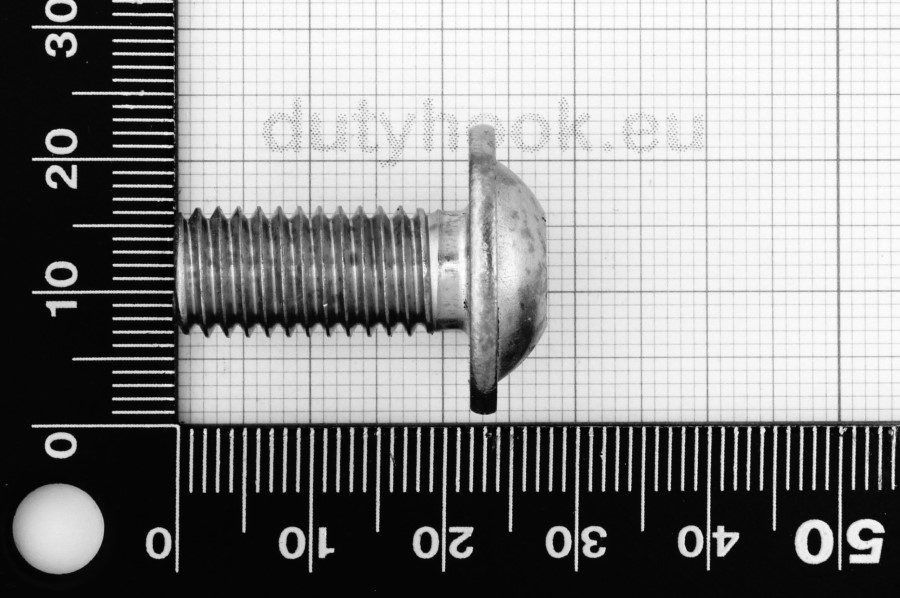 M10x22 Pan Head Screw with Flange, fully threaded, ISO 7380, stainless steel AISI 316