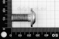 M10x22 Pan Head Screw with Flange, fully threaded, ISO 7380, stainless steel AISI 316