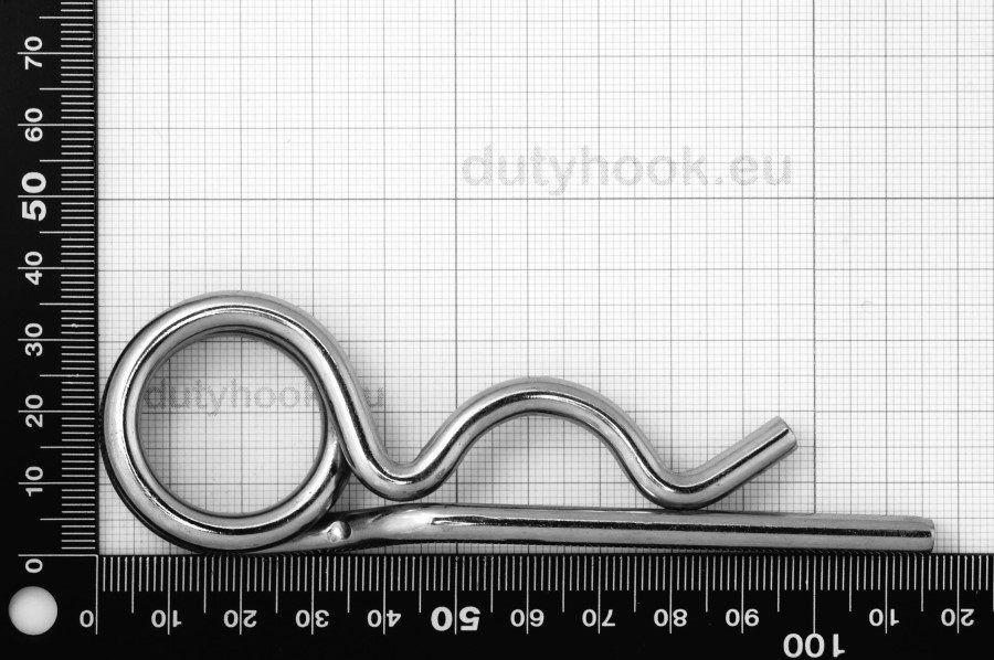 5.6 Spring Cotter Pin DIN 11024, double loop, stainless steel AISI 316