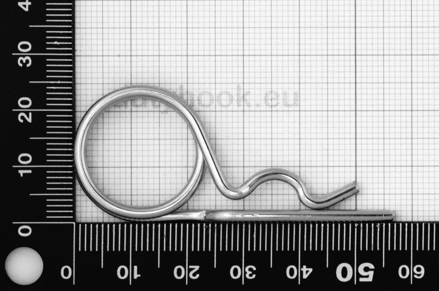 2.25 Spring Cotter Pin DIN 11024, double loop, stainless steel AISI 316 ...