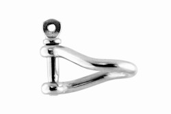 5x40 Twisted Shackle, stainless steel AISI 316