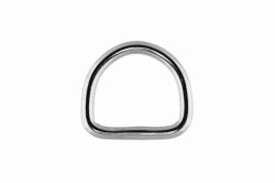 4x25 D-Ring, welded and polished, stainless steel AISI 316