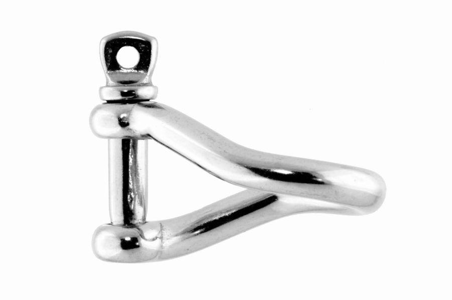 6x45 Twisted Shackle, stainless steel AISI 316