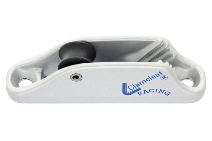 3-6 Roller Fairlead Vertical Clamcleat CL236 Mk 1, aluminium, silver finish
