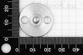 Tenax lower part with screwable round plate, stainless steel AISI 304