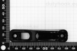 3-6 Kiilstopper Clamcleat CL203, juhikuga, vertikaalne, must nailon