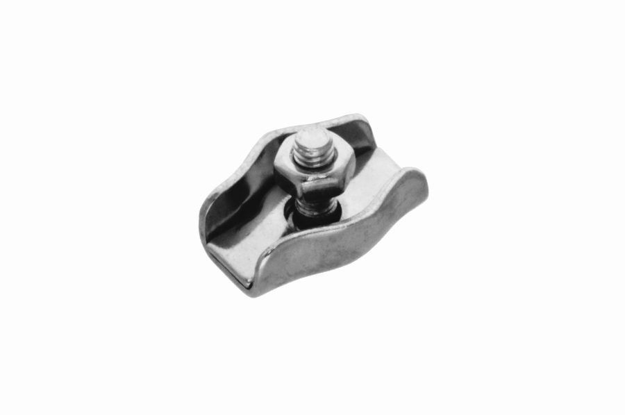 3 Wire Rope Simlex Clip, stainless steel AISI 316
