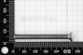 M5x55 Flat Socket Head Cap Screw DIN 7991, stainless steel AISI 316