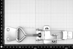 165-185 Tensor Latch, adjustable, lockable, stainless steel AISI 304