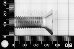 M12x35 Sisekuuskant polt, peitpeaga, DIN 7991, happekindel A4
