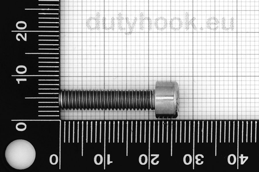 M5x22 Socket Head Cap Screw, DIN 912, stainless steel AISI 316