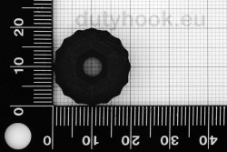 Dutyhook 3D Printed Knob for M5 Nut, black plastic
