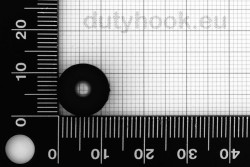 Dutyhook 3D-prinditud M4 vaheseib, must plast