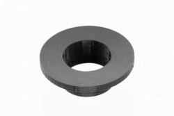 3D-tulostettu M12 pultin kaulus, musta muovi