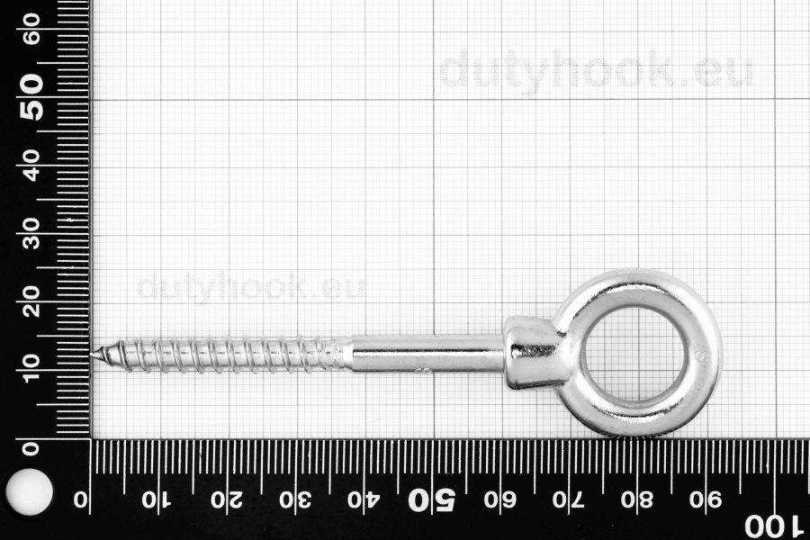 6x60 Eye Bolt with Wood Thread, stainless steel AISI 316