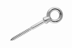 6x60 Eye Bolt with Wood Thread, stainless steel AISI 316