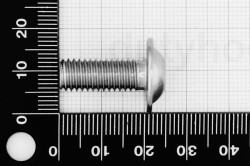 M8x20 Pan Head Screw with Flange, fully threaded, ISO 7380, stainless steel...