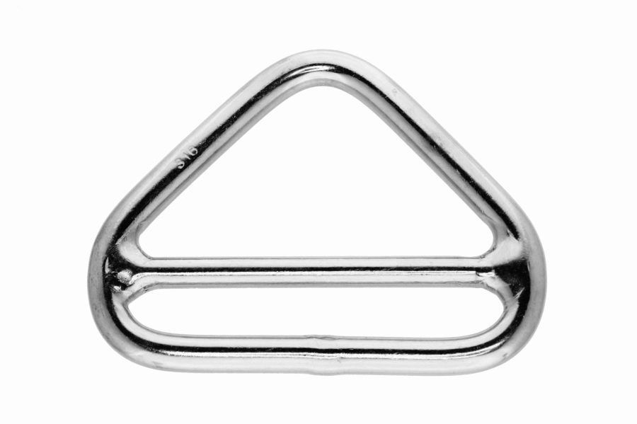6x53 Triangle with Cross Bar, welded and polished, stainless steel AISI 316