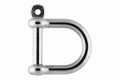 8x50 Wide D-shackle, stainless steel AISI 316
