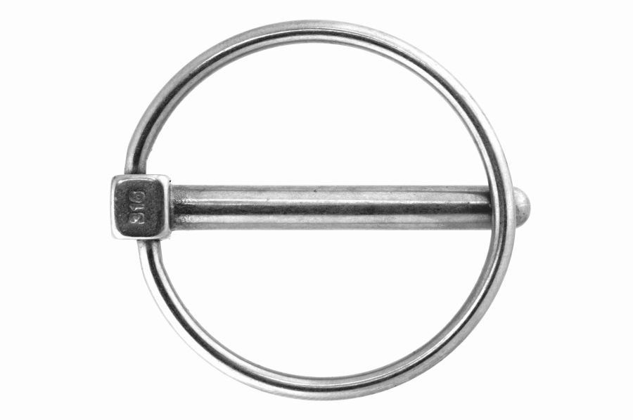 6.0 Pin with Snap Ring, stainless steel AISI 316