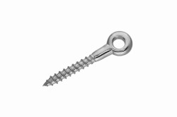 6x40 Eye Bolt with Wood Thread, stainless steel AISI 316