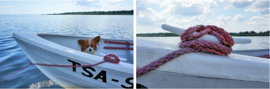 Small boat anchor line