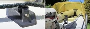 Screw into inflatable boat